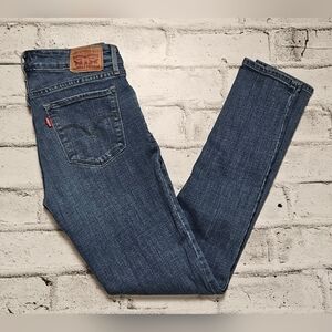 Levi’s 711 Skinny Jeans W26 Medium Wash Mid Rise Stretch Denim